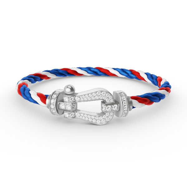 [Triumph Jewelry]FORCE LARGE HORSESHOE FULL DIAMOND BRACELET SILVER