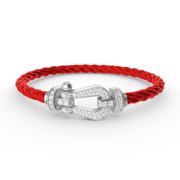 [Triumph Jewelry]FORCE LARGE HORSESHOE FULL DIAMOND BRACELET SILVER