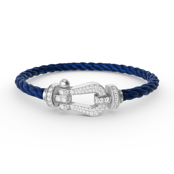 [Triumph Jewelry]FORCE LARGE HORSESHOE FULL DIAMOND BRACELET SILVER