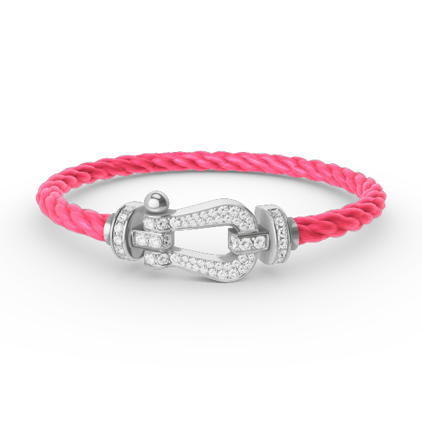 [Triumph Jewelry]FORCE LARGE HORSESHOE FULL DIAMOND BRACELET SILVER