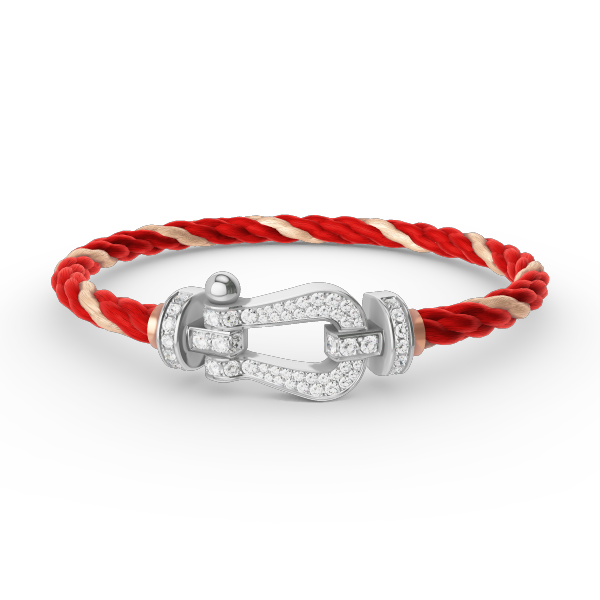 [Triumph Jewelry]FORCE LARGE HORSESHOE FULL DIAMOND BRACELET SILVER