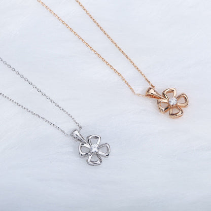 [Triumph Jewelry]FIOREVER NECKLACE DIAMOND CENTER