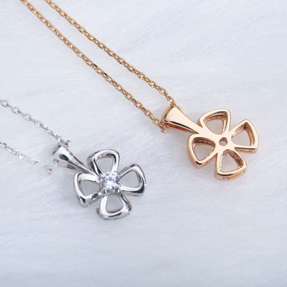 [Triumph Jewelry]FIOREVER NECKLACE DIAMOND CENTER