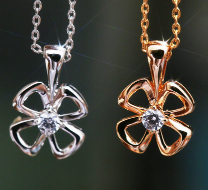 [Triumph Jewelry]FIOREVER NECKLACE DIAMOND CENTER