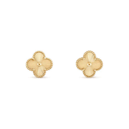 [Triumph Jewelry]CLOVER MEDIUM 1 MOTIFS LASER EARRINGS