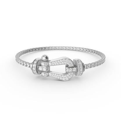 [Triumph Jewelry]FORCE  LARGE HORSESHOE FULL DIAMOND TENNIS BRACELET