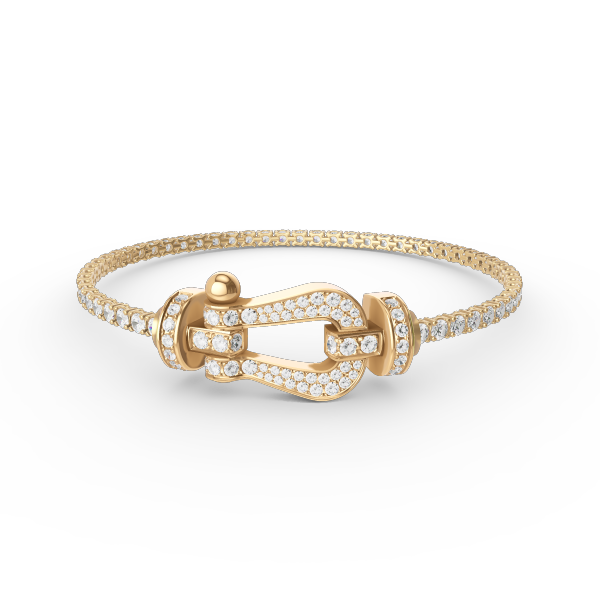 [Triumph Jewelry]FORCE  LARGE HORSESHOE FULL DIAMOND TENNIS BRACELET