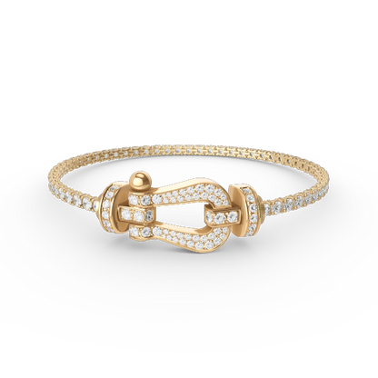 [Triumph Jewelry]FORCE  LARGE HORSESHOE FULL DIAMOND TENNIS BRACELET